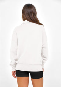PRETTYGARDEN Womens Half Zip Oversized Sweatshirts Fleece Hoodies Trendy Long Sleeve Pullover Tops Y2k Spring Outfits