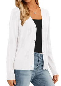 PRETTYGARDEN Women's Soft Winter Cardigan Sweaters Lightweight Knit Button Up Shrug Fall Sweater Tops PRETTYGARDEN