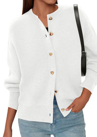 PRETTYGARDEN Cardigan Sweaters for Women Trendy Long Sleeve Open Front Button Down Jacket Fall Clothes Winter Coats