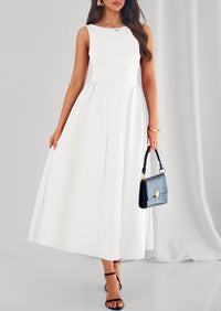 PRETTYGARDEN Summer Sleeveless Maxi Dresses for Women Elegant Classy A Line Tank Formal Midi Long Wedding Guest Dress PRETTYGARDEN