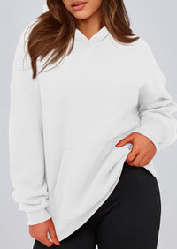 PRETTYGARDEN Womens Oversized Hoodies Fleece Hooded Sweatshirts Long Sleeve Pullover Tops Fall Outfits Winter Clothes