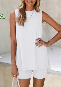 PRETTYGARDEN 2 Piece Sets for Women Summer Matching Lounge Shorts Set Resort Airport Travel Loungewear Outfits Clothing