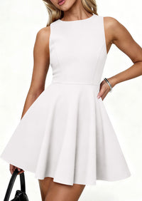 PRETTYGARDEN A Line Dresses for Women Elegant Classy Sleeveless Summer Short Tank Cocktail Party Spring Mini Dress PRETTYGARDEN