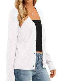 PRETTYGARDEN Women's Soft Winter Cardigan Sweaters Lightweight Knit Button Up Shrug Fall Sweater Tops PRETTYGARDEN