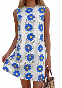 PRETTYGARDEN Sundresses for Women 2026 Summer Elegant Floral A Line Short Party Dress Beach Vacation Clothes PRETTYGARDEN