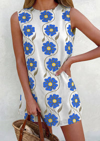 PRETTYGARDEN Sundresses for Women 2026 Summer Elegant Floral A Line Short Party Dress Beach Vacation Clothes PRETTYGARDEN