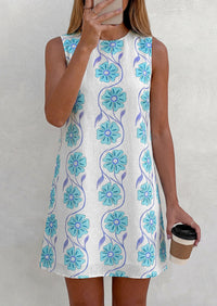 PRETTYGARDEN Sundresses for Women 2026 Summer Elegant Floral A Line Short Party Dress Beach Vacation Clothes PRETTYGARDEN