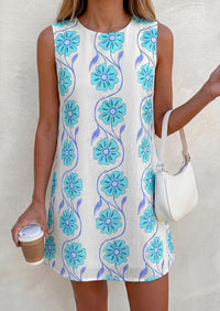 PRETTYGARDEN Sundresses for Women 2026 Summer Elegant Floral A Line Short Party Dress Beach Vacation Clothes PRETTYGARDEN