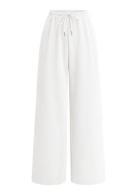 PRETTYGARDEN Womens Wide Leg Sweatpants Fleece Lounge Pants | Elastic Drawstring Waist,Baggy Jogger Yoga Sweat pants,Pockets,Fall Winter Clothes,Loose Daily Casual & Loungewear Trousers