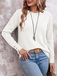 PRETTYGARDEN Womens Sweaters Long Sleeve Lightweight Knit Pullover Tops Crewneck Button Cuff Dressy Casual Fall Outfits 2026