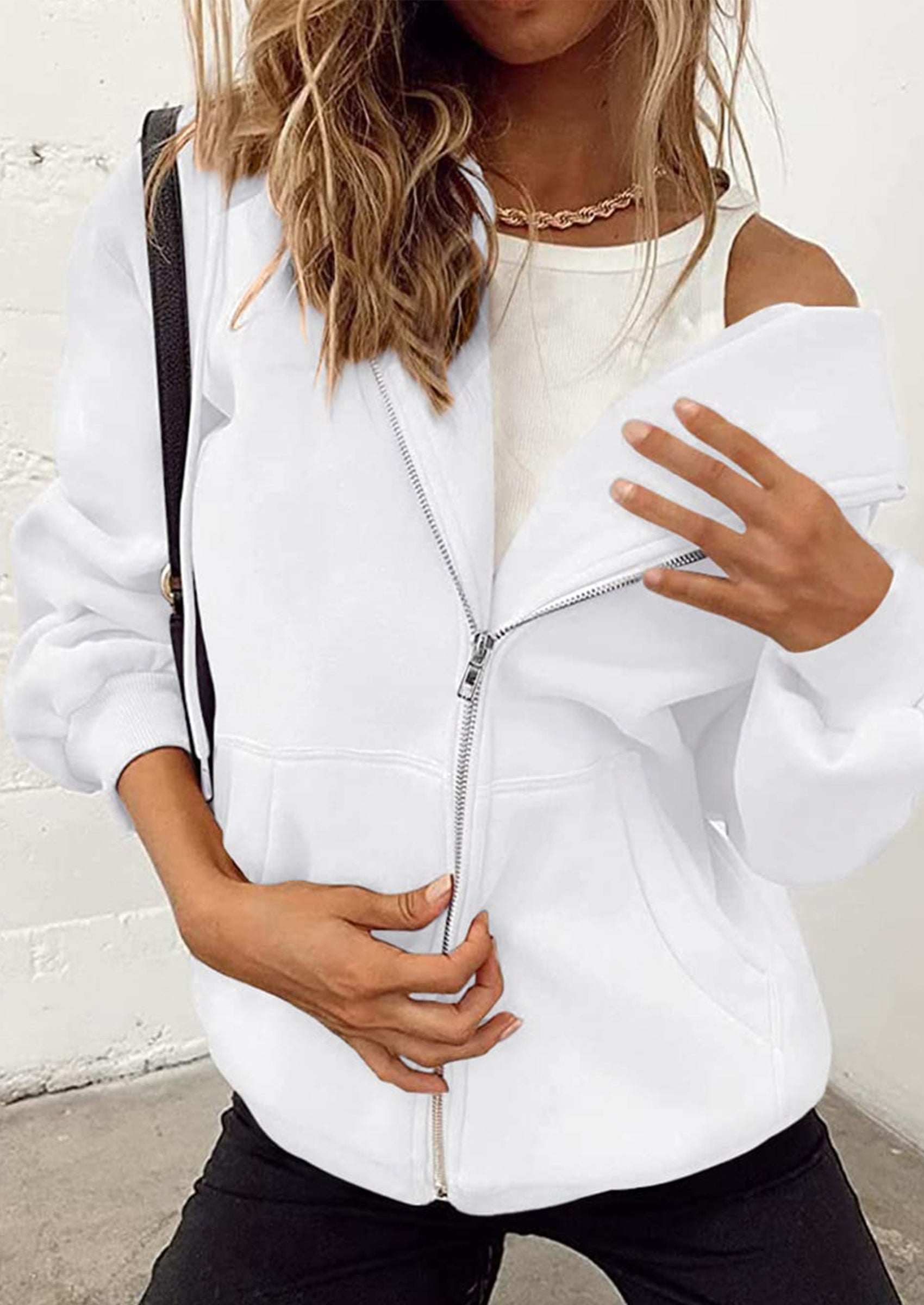 PRETTYGARDEN Women's Zip Up Y2K Hoodies Casual Long Sleeve Sweatshirts Fall Spring Track Jackets with Pockets