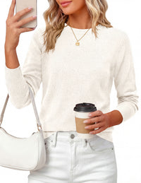 PRETTYGARDEN Womens Fall Basic Long Sleeve Sweater | Soft Knit Fabric, Classic Crew Neck Sweaters, Loose Fit Sweater, Casual Going Out Outfits, 2026 Winter Trendy Clothes