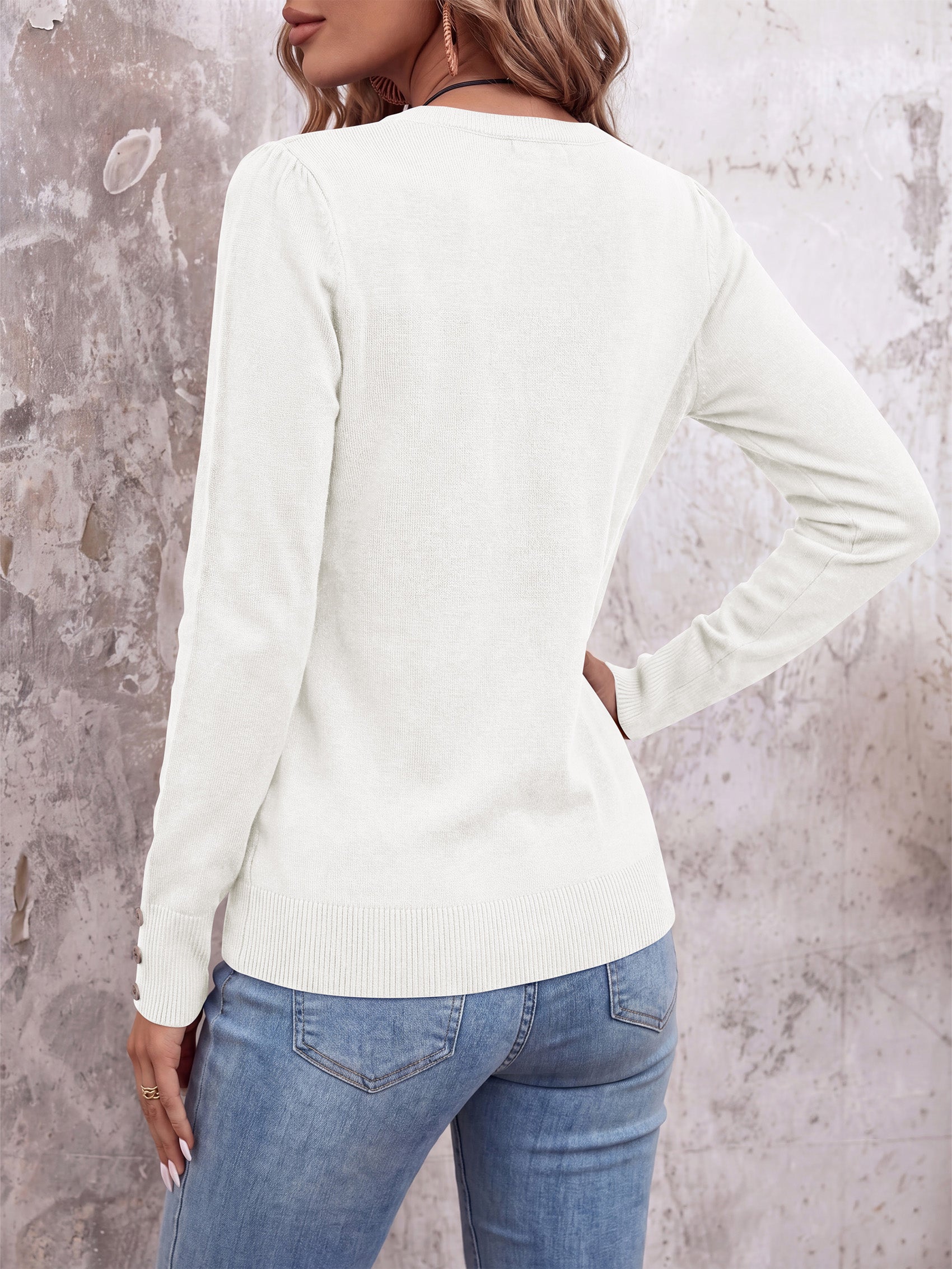 PRETTYGARDEN Womens Sweaters Long Sleeve Lightweight Knit Pullover Tops Crewneck Button Cuff Dressy Casual Fall Outfits 2026