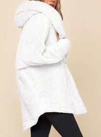 PRETTYGARDEN Women's Winter Warm Coats Hooded Faux Fur Sherpa Jacket  Fuzzy Fleece, Thumb Holes, Long Sleeve Pockets, Teddy Bear Jackets, Trendy Casual Fall Clothes, Holiday Going Out Outfits