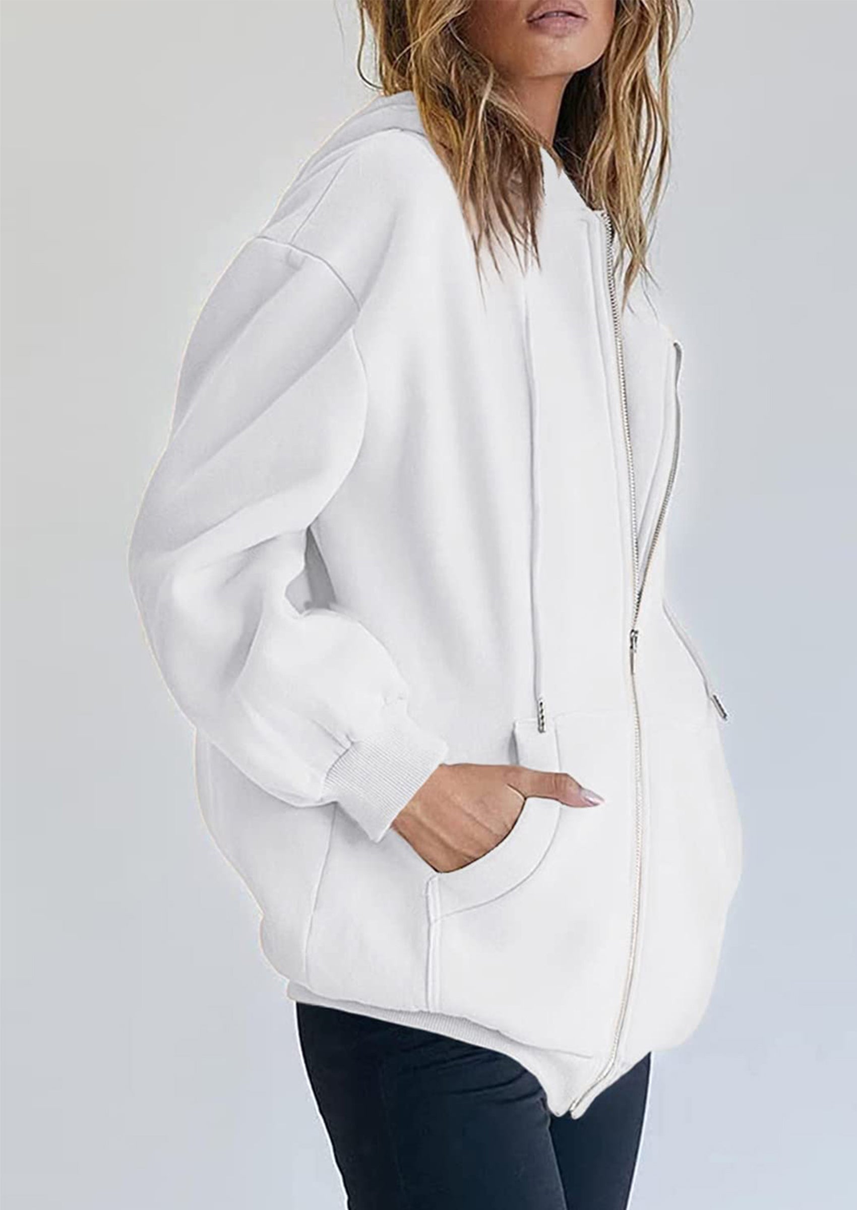 PRETTYGARDEN Women's Zip Up Y2K Hoodies Casual Long Sleeve Sweatshirts Fall Spring Track Jackets with Pockets