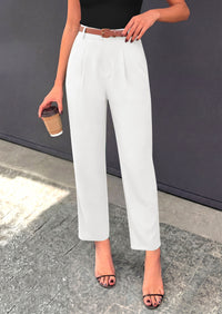 PRETTYGARDEN Womens Dress Pants Summer 2026 Work Clothes Tapered High Waisted Trousers Slacks Pockets Business Casual Outfits