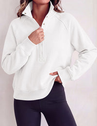 PRETTYGARDEN Women's Fall Trendy Oversized Sweatshirts | Comfy Ribbed Fabric, Raglan Long Sleeve Collared; Button Up Henley Pullover Blouse, Casual Workout Tops, Y2K Fashion Clothing