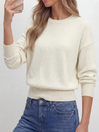 PRETTYGARDEN Womens Crewneck Long Sleeve Fall Sweaters  | Cinched Waist, Loose Fit, Knit Pullover Tops, Ribbed Hem, Basic Work Sweaters, Trendy Fall Outfits, Winter Layering Clothing