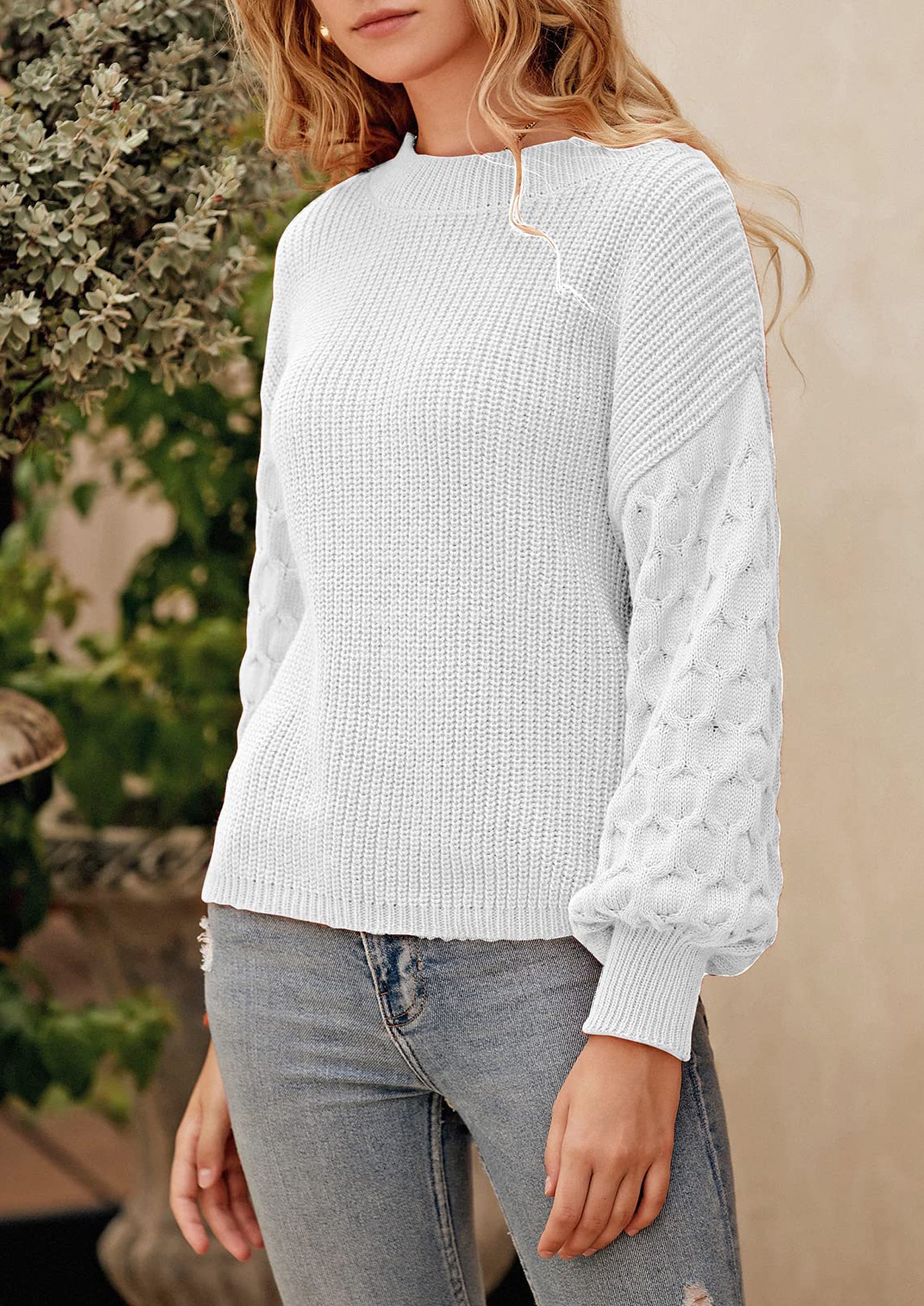 PRETTYGARDEN Women's Fall Pullover Sweater Casual Long Sleeve Loose Chunky Knit Tops Blouse Winter Fashion Clothing