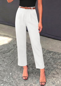 PRETTYGARDEN Womens Dress Pants Summer 2026 Work Clothes Tapered High Waisted Trousers Slacks Pockets Business Casual Outfits