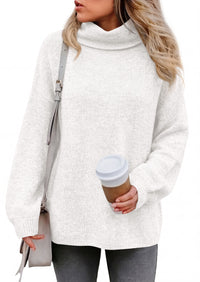 PRETTYGARDEN Women's Winter Turtleneck Sweaters Oversized Warm Pullover  Cozy Chunky Knit Sweater, Long Sleeve Tunic, Loose Fit Dressy Casual Tops, Trendy Fall Fashion Clothing, Holiday Outfits