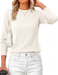 PRETTYGARDEN Womens Fall Basic Long Sleeve Sweater | Soft Knit Fabric, Classic Crew Neck Sweaters, Loose Fit Sweater, Casual Going Out Outfits, 2026 Winter Trendy Clothes