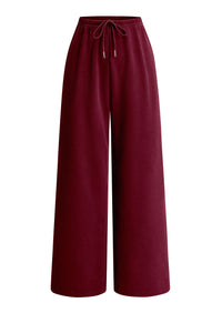 PRETTYGARDEN Womens Wide Leg Sweatpants Fleece Lounge Pants | Elastic Drawstring Waist,Baggy Jogger Yoga Sweat pants,Pockets,Fall Winter Clothes,Loose Daily Casual & Loungewear Trousers