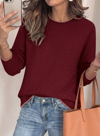 PRETTYGARDEN Womens Crewneck Fall Sweaters Pullover Tops | Soft Stretchy Knit,Reglan Long Sleeve,Ribbed Cuffs,Color Block,Casual Daily Outfits,Office Work Clothes,Winter Layering Wear