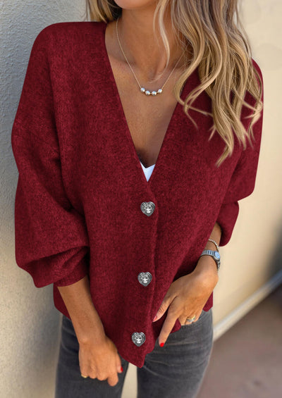 PRETTYGARDEN Cardigan Sweaters for Women Trendy Fall Long Sleeve Button Down Oversized Chunky Knit Sweater Outerwear