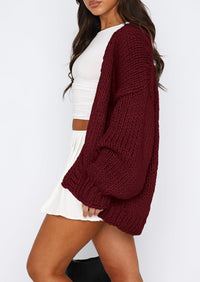 PRETTYGARDEN Cardigan Sweaters for Women Trendy Fall Fashion Long Sleeve Chunky Knit Cardigans Winter Clothing Outfits