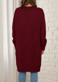 PRETTYGARDEN Fall Long Sleeve Cardigan Sweaters for Women Trendy Winter Open Front Loose Knitted Cardigans with Pockets