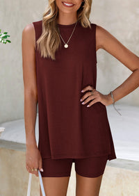 PRETTYGARDEN 2 Piece Sets for Women Summer Matching Lounge Shorts Set Resort Airport Travel Loungewear Outfits Clothing