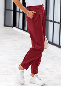 PRETTYGARDEN Womens Dress Pants Business Casual Trendy High Waisted Ankle Length Dressy Trousers Slacks Work Clothes