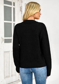 PRETTYGARDEN Women's Knit Cardigan Sweaters Casual Long Sleeve Open Front Button Up Ribbed Fall Spring Sweater Jackets