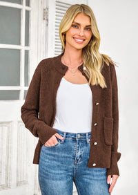 PRETTYGARDEN Women's Knit Cardigan Sweaters Casual Long Sleeve Open Front Button Up Ribbed Fall Spring Sweater Jackets