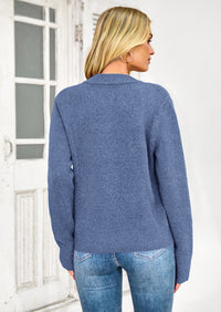 PRETTYGARDEN Women's Knit Cardigan Sweaters Casual Long Sleeve Open Front Button Up Ribbed Fall Spring Sweater Jackets