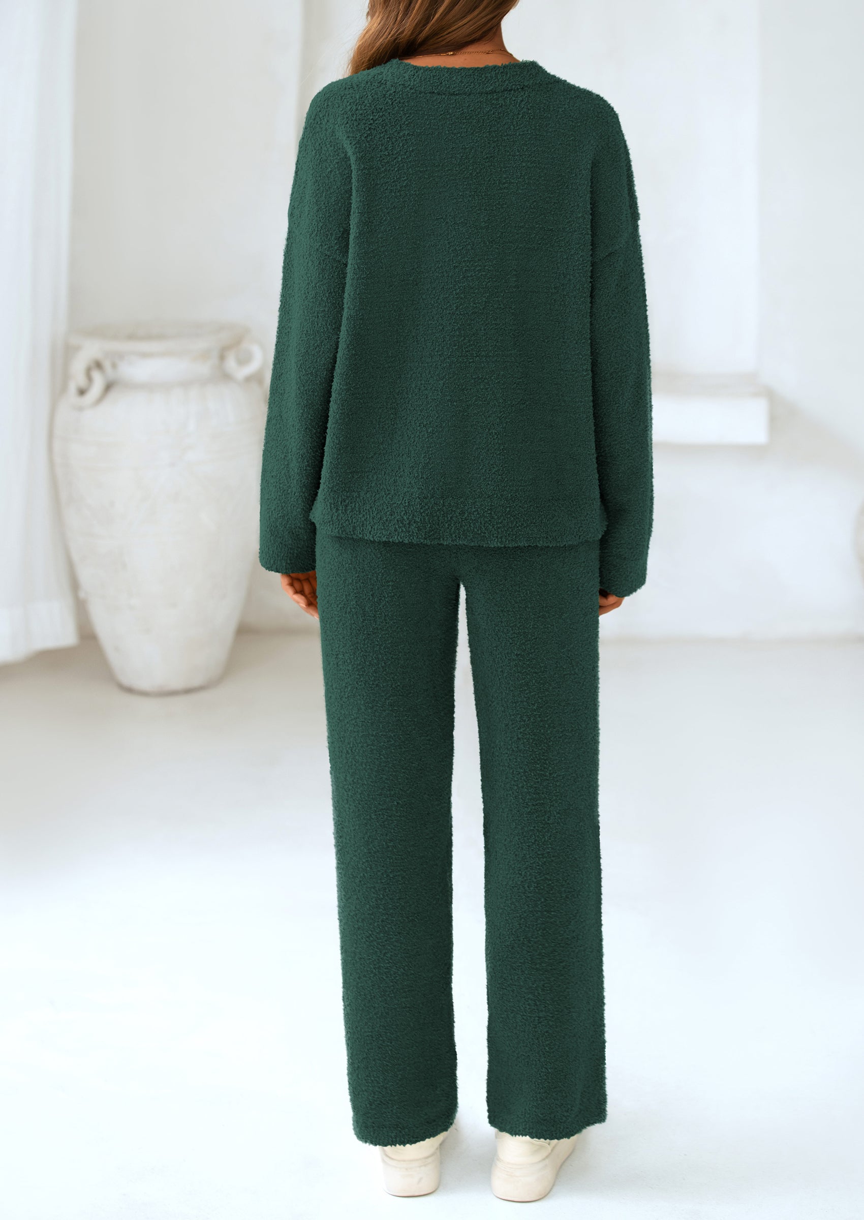 PRETTYGARDEN Lounge Sets for Women Two Piece Sweaters Pajama Set Fall Fashion Loungewear Outfits Matching Winter Clothes