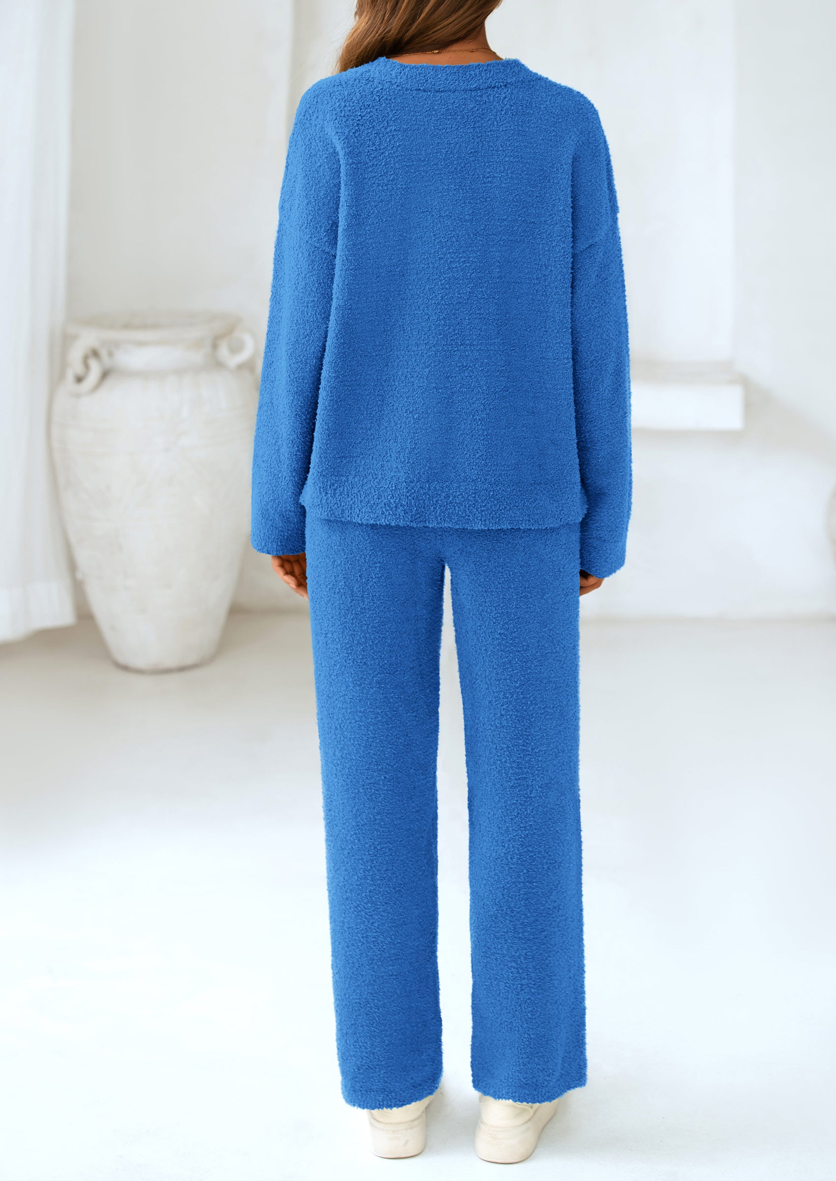 PRETTYGARDEN Lounge Sets for Women Two Piece Sweaters Pajama Set Fall Fashion Loungewear Outfits Matching Winter Clothes