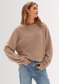 PRETTYGARDEN Women's Fall Sweaters Casual Crew Neck Long Sleeve Pullover Tops Ribbed Knit Loose Fit Winter Clothes