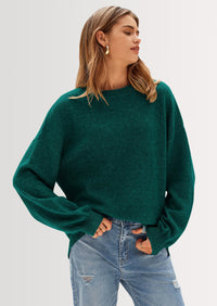 PRETTYGARDEN Women's Fall Sweaters Casual Crew Neck Long Sleeve Pullover Tops Ribbed Knit Loose Fit Winter Clothes