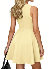 PRETTYGARDEN A Line Dresses for Women Elegant Classy Sleeveless Summer Short Tank Cocktail Party Spring Mini Dress PRETTYGARDEN