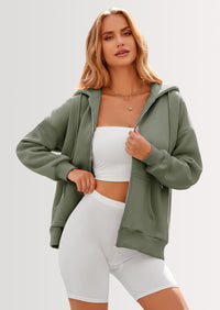 PRETTYGARDEN Women's Zip Up Y2K Hoodies Casual Long Sleeve Sweatshirts Fall Spring Track Jackets with Pockets