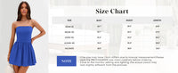 Strapless Casual Tube Top Ruffle A Line Patchwork Mini Dresses Mini Party Dresses