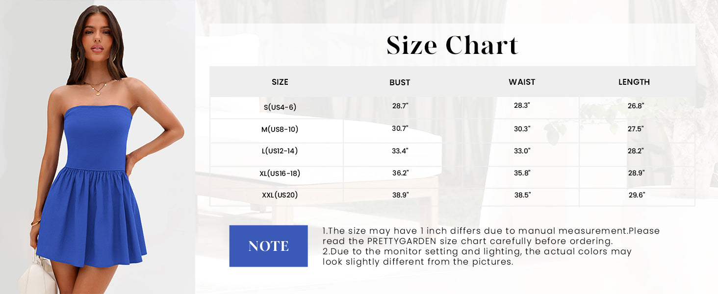 Strapless Casual Tube Top Ruffle A Line Patchwork Mini Dresses Mini Party Dresses