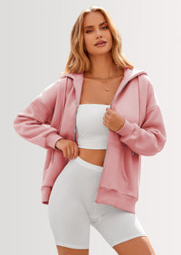 PRETTYGARDEN Women's Zip Up Y2K Hoodies Casual Long Sleeve Sweatshirts Fall Spring Track Jackets with Pockets