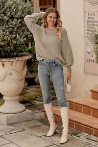 Winter Crewneck Loose Chunky Knit Pullover Sweaters