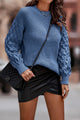 Winter Crewneck Loose Chunky Knit Pullover Sweaters