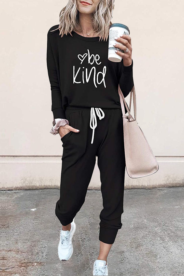 PRETTYGARDEN Women's Color Block 2 Piece Tracksuit Crewneck Long Sleeve  Tops Long Sweatpants Outfits Lounge Sets Black Medium