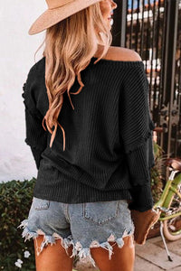 Overside Off the Shoulder Sweatshirt