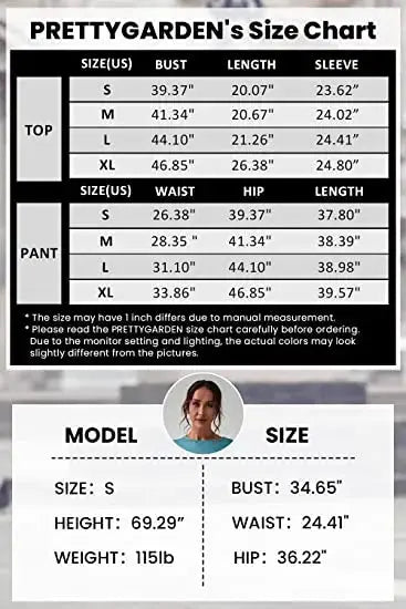 PRETTYGARDEN Women's Color Block 2 Piece Spring Tracksuit Crewneck Long Sleeve Tops Long Sweatpants Outfits Lounge Sets PRETTYGARDEN